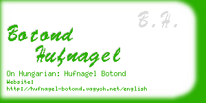 botond hufnagel business card